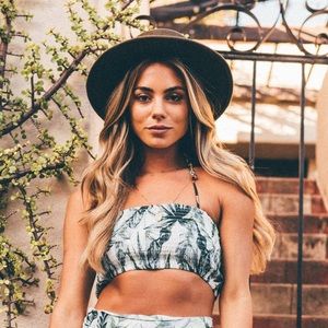 Somedays Lovin’ Palm Fringed Crop Top